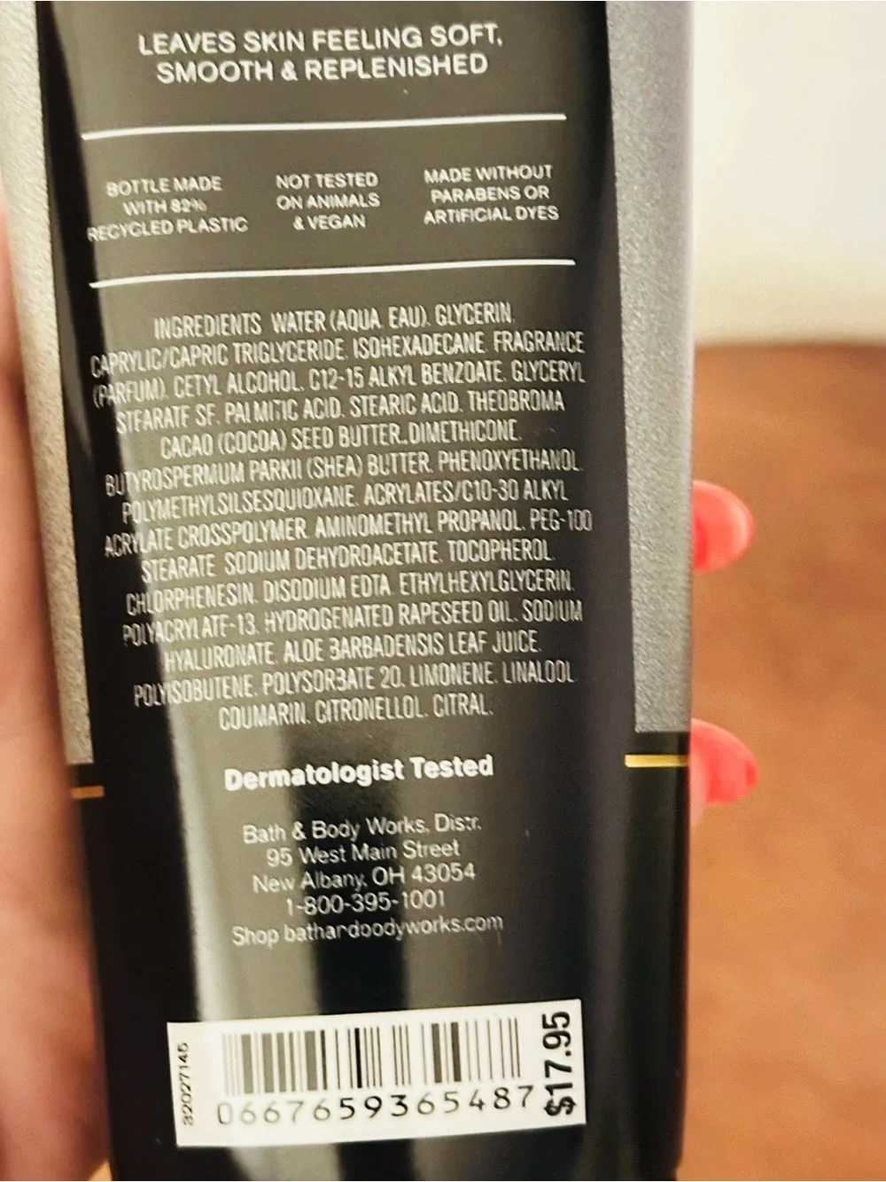 Bath & Body Works Graphite Body Cream - Silver